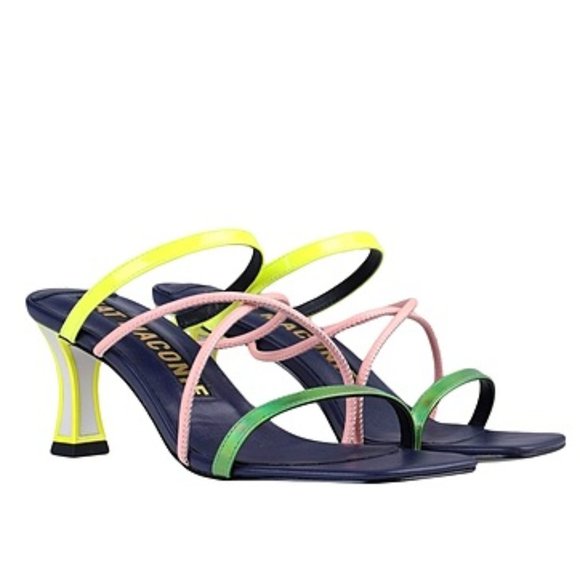 Kat Maconie Shoes - Kat Maconie Pari Highlighter Strappy Slide Sandals
